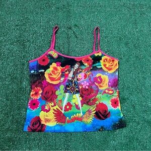 No Boundaries vintage 90s Multicolor Psychedelic Graphic Camisole